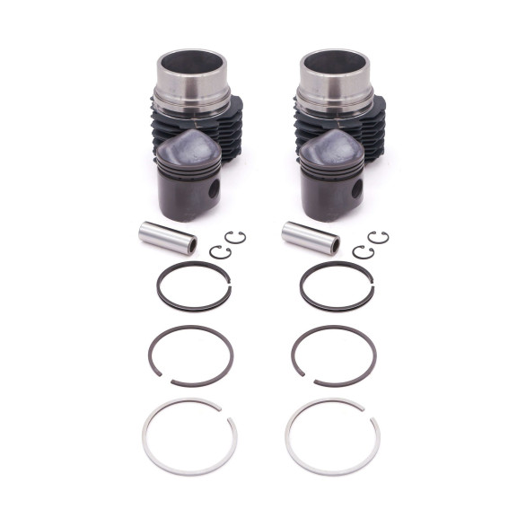 Ensemble chemises pistons ⌀66 Moteur A53 425cc Citroën 2cv4 (AZL/AZU), Dyane