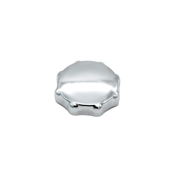 Chrome-plated radiator filler cap for Renault 4cv