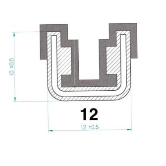 Kit coulisse de glace armée déflecteur Simca Aronde Berline