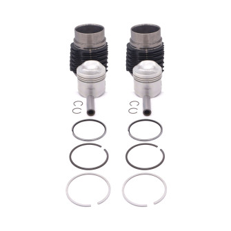 Ensemble chemises pistons ⌀74 Moteur M28 602cc 8.5/1 Citroën 2cv6, Ami 6/8, Dyane, LN