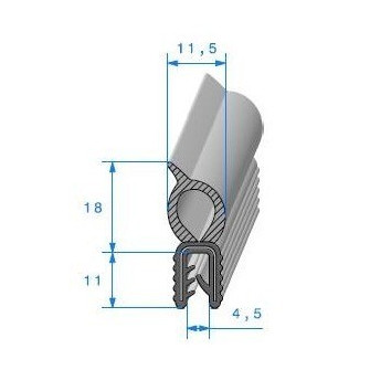 Joint de coffre pour Peugeot 204 304 berline